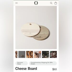 Farmhouse pottery cheese board, have 2 available price is for 1